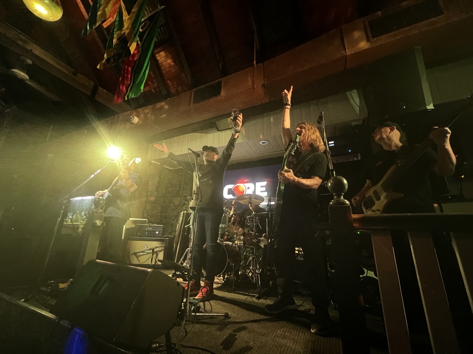 CORE four-piece rock band performing live